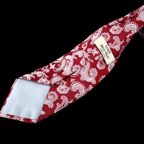 Linea by Louis Dell'Olio Men's Neck Tie Red and White - Picture 5 of 7